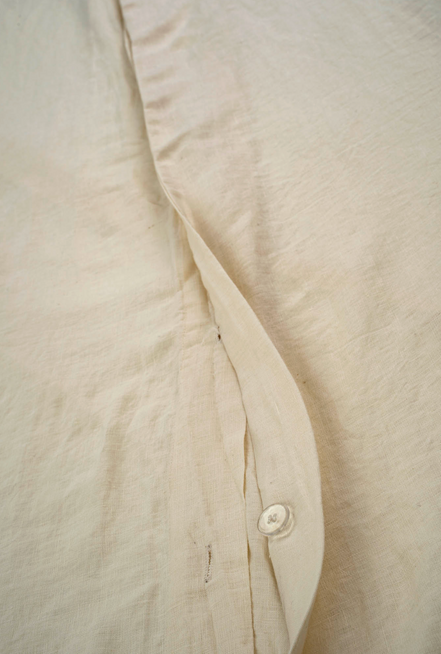 Ivory BonGout Linen Duvet Set