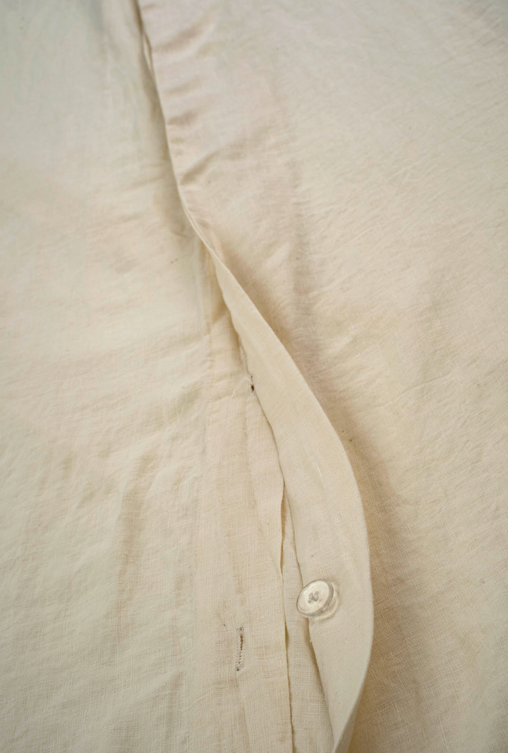 Ivory BonGout Linen Duvet Set