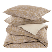 Huppe Gold Block Print Duvet Set