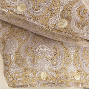 Huppe Gold Block Print Duvet Set