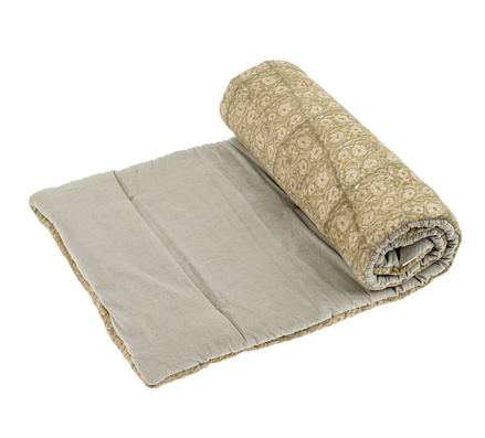 Leto Block Print Velvet French Mattress