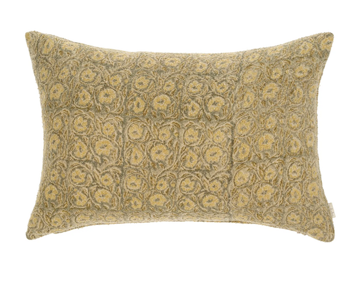 Leto Block Print Boucle Pillow
