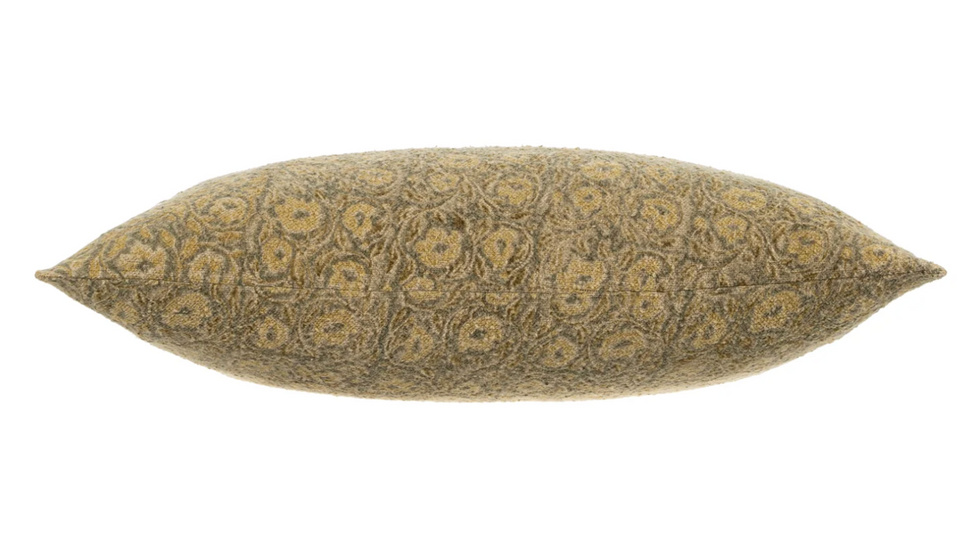 Leto Block Print Boucle Pillow