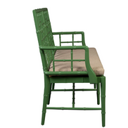 Green Bamboo Settee