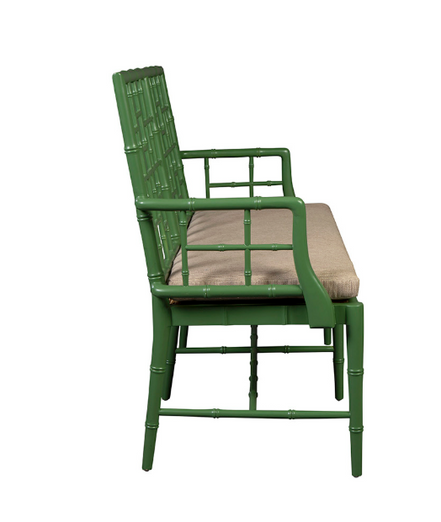 Green Bamboo Settee