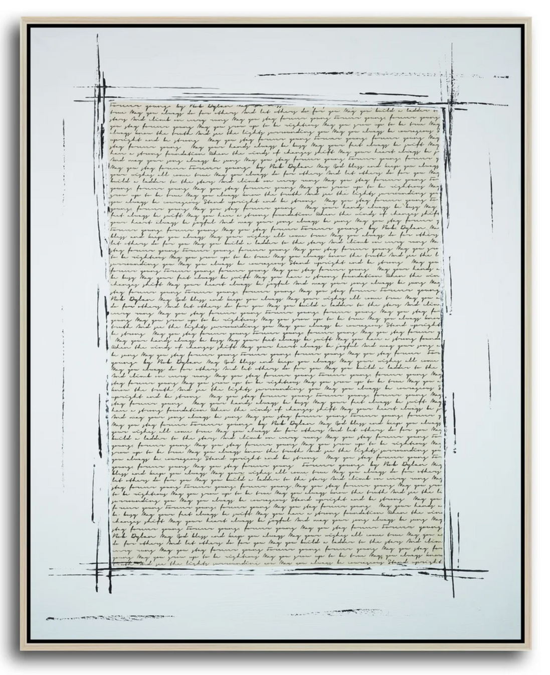 Transcript in Birch Frame