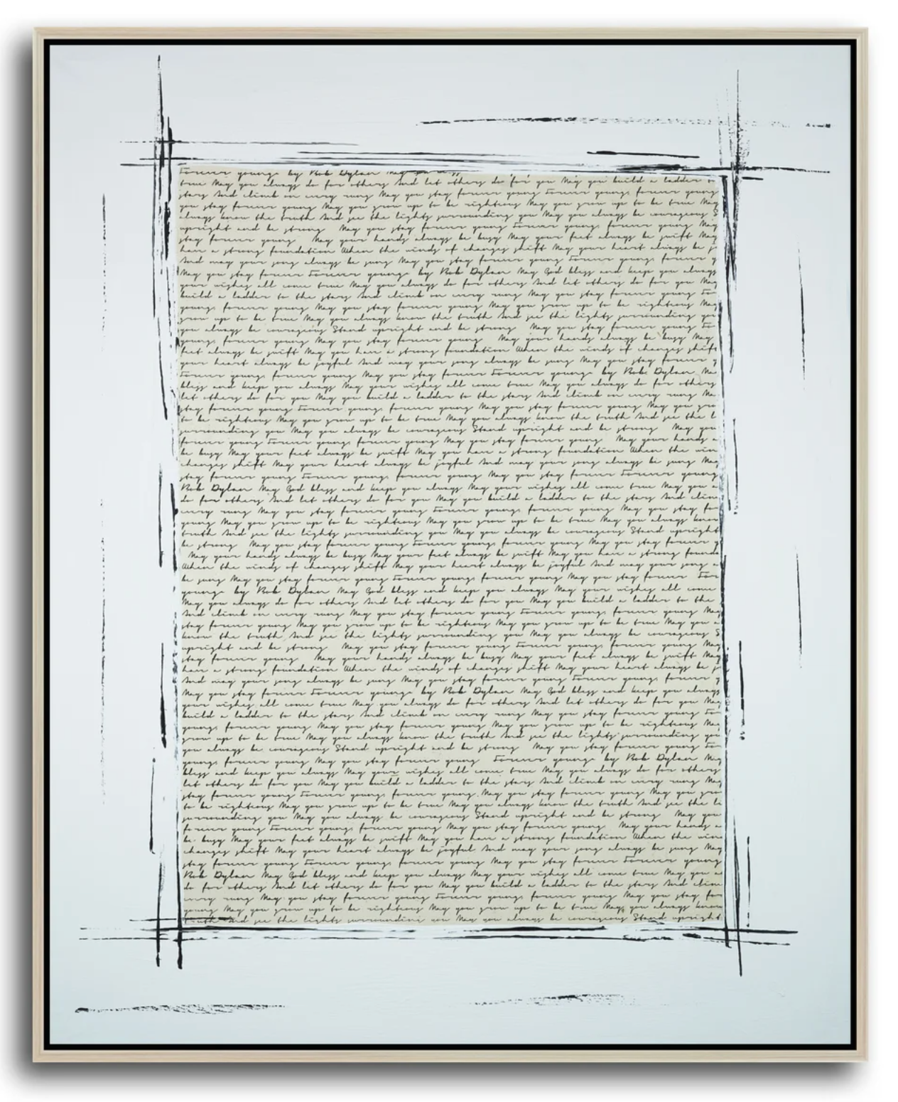 Transcript in Birch Frame