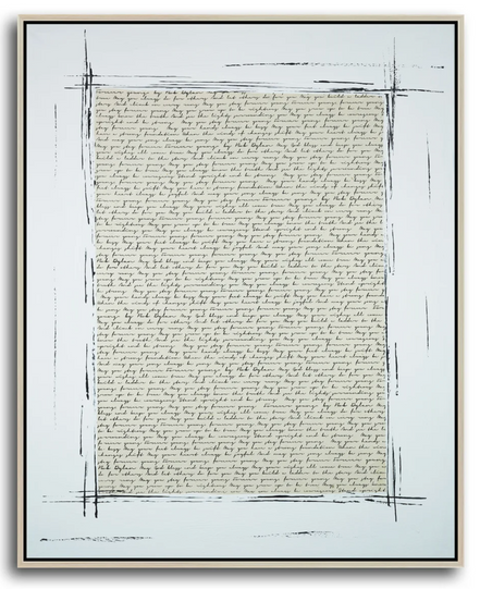 Transcript in Birch Frame