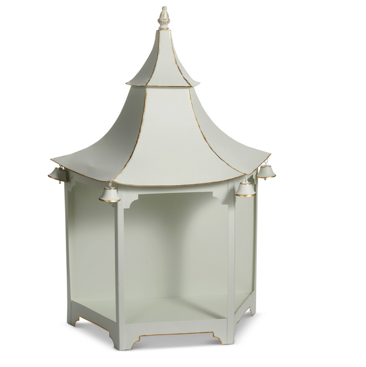 24" White Pagoda Wall Lantern