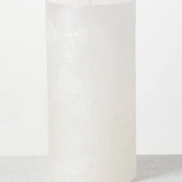 White Timber Pillar Candle