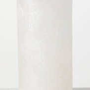 Pearl Timber Pillar Candle
