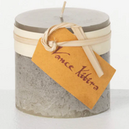 Dove Timber Pillar Candle