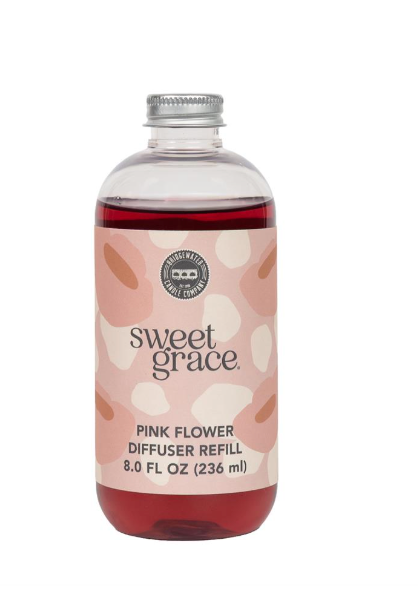 Sweet Grace Pink Dye Flower Diffuser Fragrance Refill Oil
