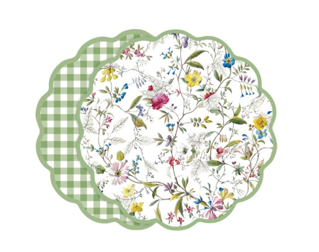 Floral and Gingham Placemats