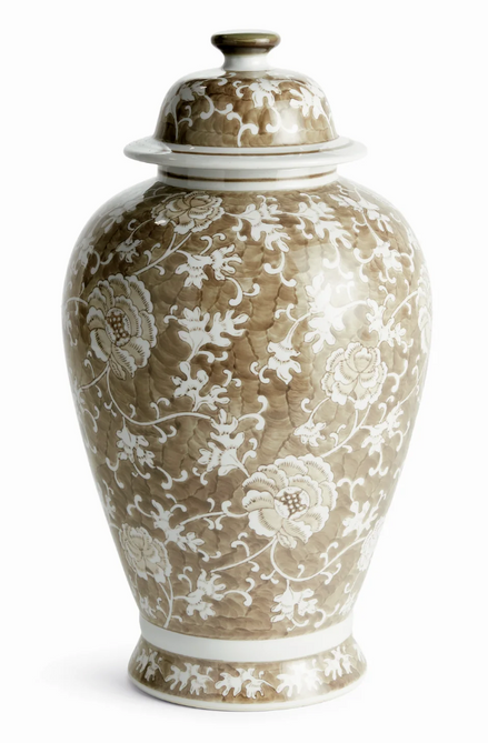Sheng Lotus Lidded Ginger Jar