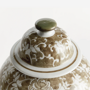 Sheng Lotus Lidded Ginger Jar