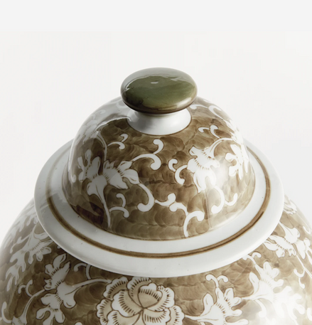 Sheng Lotus Lidded Ginger Jar