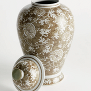 Sheng Lotus Lidded Ginger Jar