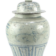 Jingdezhen Hand-Painted Double Happy Temple Jar