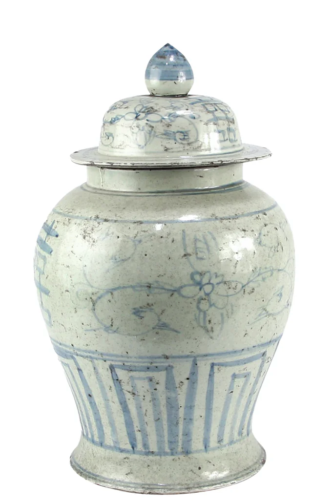 Jingdezhen Hand-Painted Double Happy Temple Jar