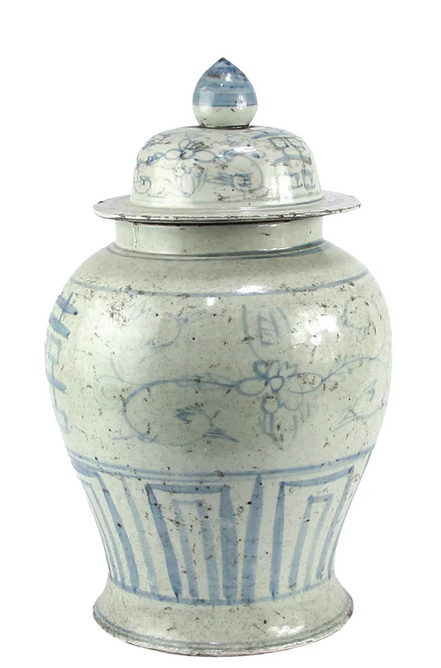 Jingdezhen Hand-Painted Double Happy Temple Jar