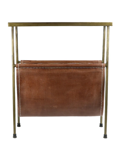 Brasshide Magazine Rack Side Table