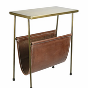 Brasshide Magazine Rack Side Table