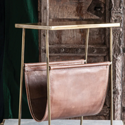 Brasshide Magazine Rack Side Table