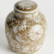 Sheng Lotus Lidded Jar