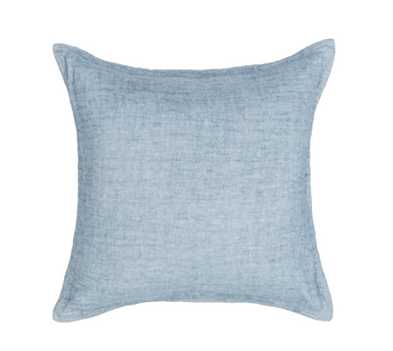 Horizon 22"x22" pillow-Chambray Blue