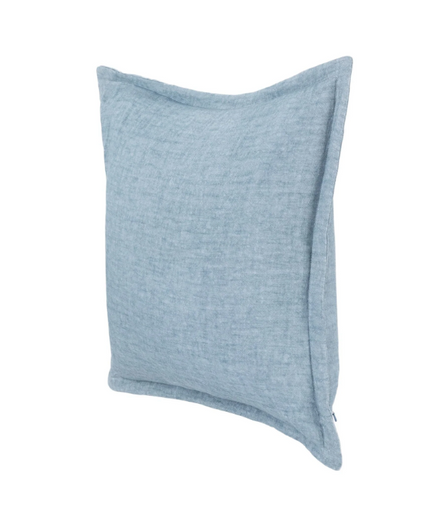 Horizon 22"x22" pillow-Chambray Blue
