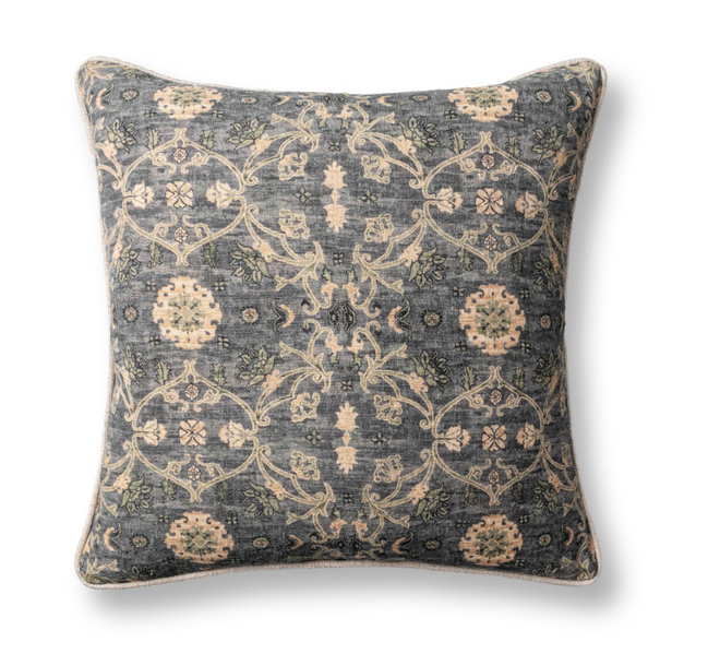 Ella 22"x22" Pillow-Blue Sea Multi