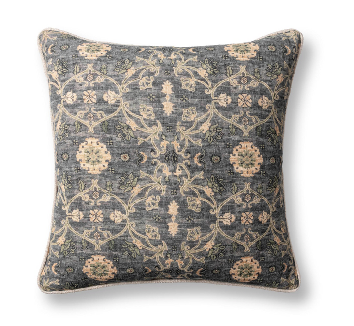 Ella 22"x22" Pillow-Blue Sea Multi