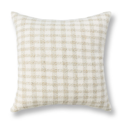 Sara 26"x26" Pillow-Natural/Ivory