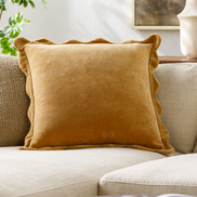 Rosette Scallop Pillow