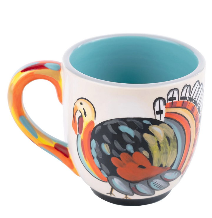 Finger Paint Turkey Mug