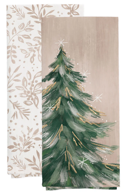 Holiday Village Tea Towel