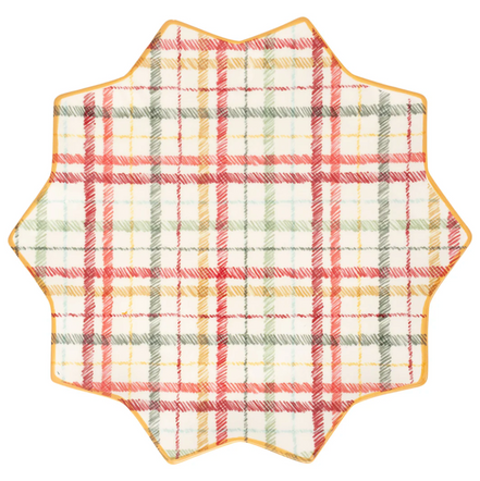Holiday Happiness Snowflake Platter