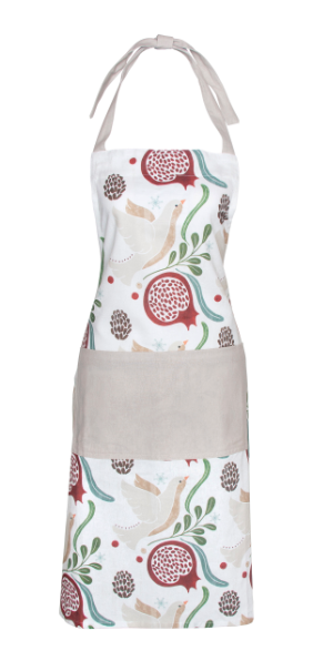 Partridge & Pomegranate Apron