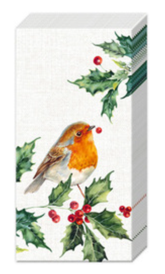 Winter Robin Pocket Tissue