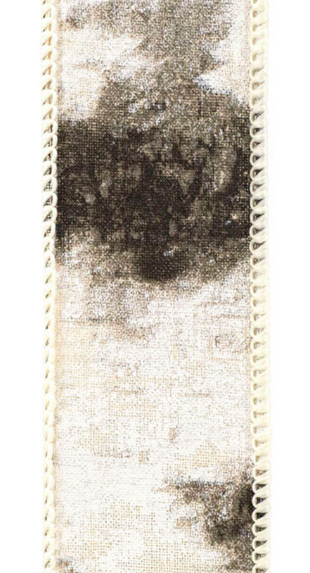 Birch Trees Bark Forest Wired Ribbon 1.5"x10yds