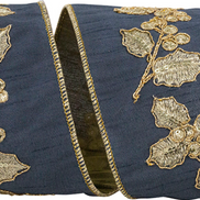Holiday Metallic Stitched Wired Ribbon 4