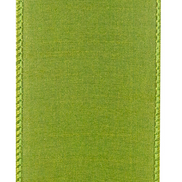Moss Dupioni Wired Ribbon 2.5
