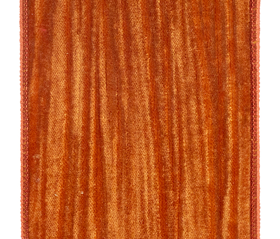 Copper Velvet Touch Wired Ribbon 4