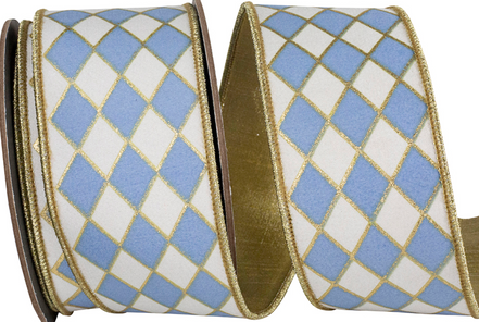 Harlequin Diamond Wired Ribbon 2.5"x10yds