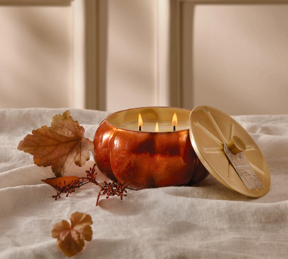 Pumpkin Laurel Large Statement Candle