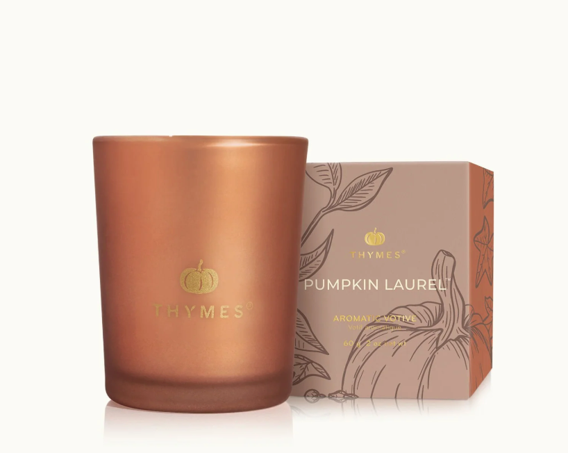 Pumpkin Laurel Votive Candle