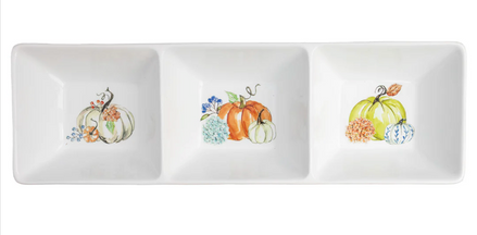 Fall Hydrangea 3-Sectioned Platter
