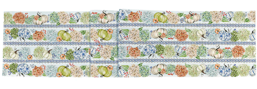 Fall Hydrangea Table Runner