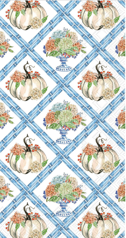 Fall Hydrangea Trellis Guest Towel